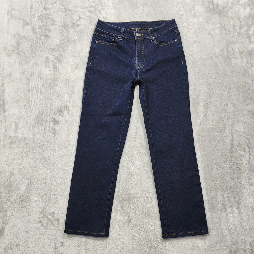 Faith Jeans Jeans Womens 26 Blue Mid Rise Straight‎ Leg Stretch Denim Rinse Wash
